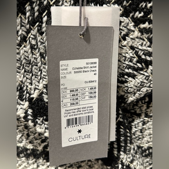 Culture Fall Coat / Shirt Jacket BNWT - Picture 3 of 6